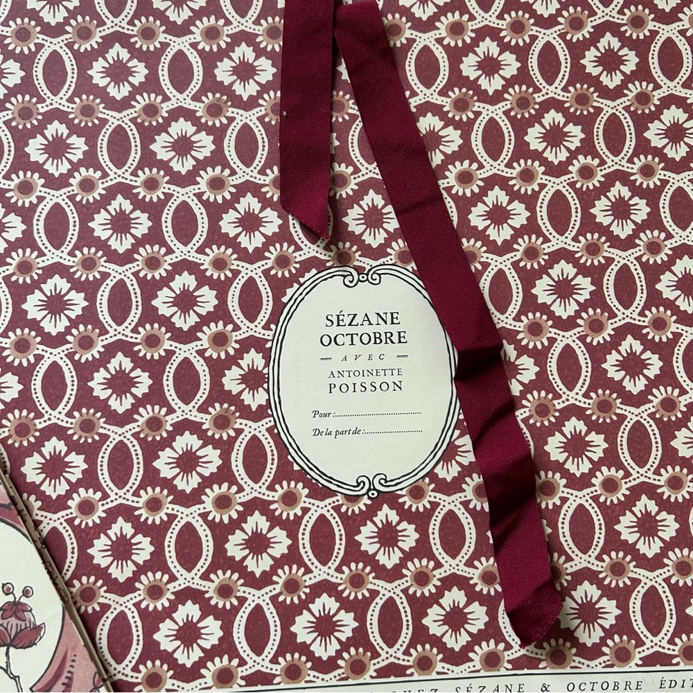 Sézane set of two Red and Cream Gift Bags - Picture 4 of 4